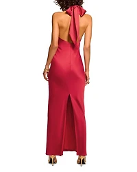 Tatiana Satin Halter Gown