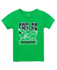 Junk Food Clothing Unisex Nfl Philadelphia Eagles Overtime Tee - Little Kid, Big Kid