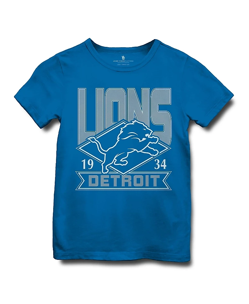 Junk Food Clothing Unisex Nfl Detroit Lions Overtime Tee - Little Kid, Big Kid