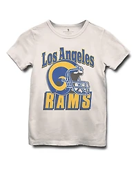Junk Food Clothing Unisex Nfl Los Angeles Rams Helmet Tee - Little Kid, Big Kid