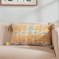 Roselli Trading Stockholm Days Embroidered Decorative Pillow, 14 x 21