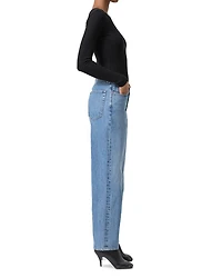 V-Waist High Rise Baggy Jeans Fairway