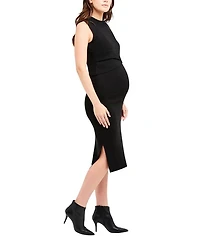 Layered Knit Nursing Dress