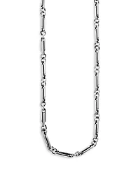 King Baby Studio Sterling Silver Small Paperclip Necklace, 24