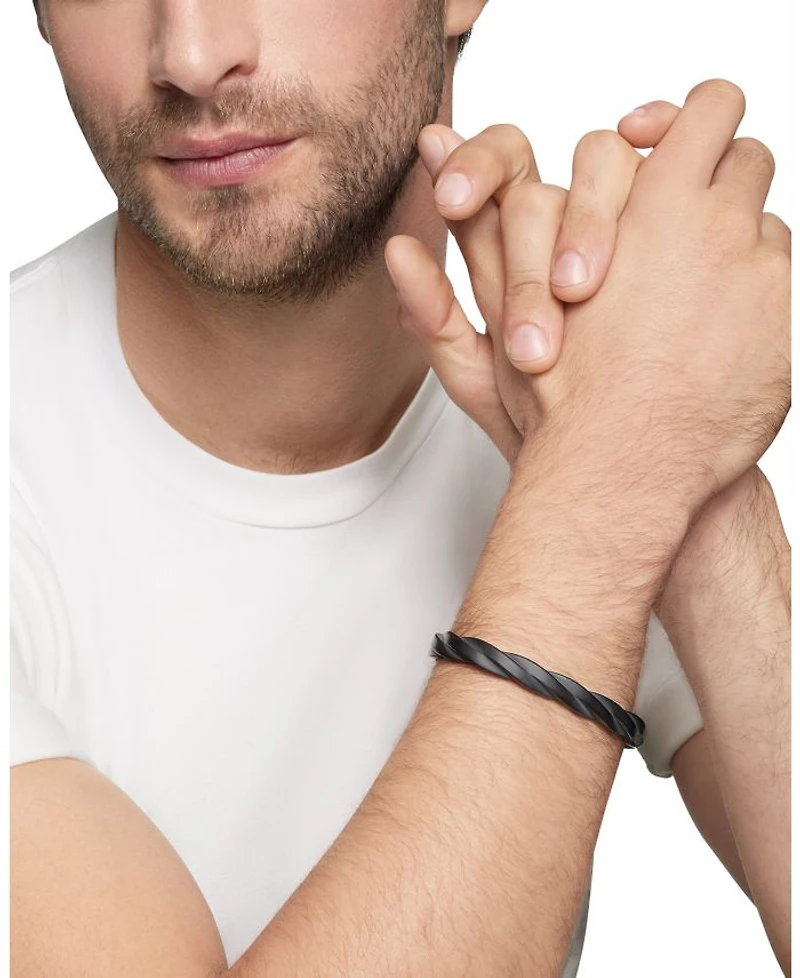 Men's DY Helios Cuff Bracelet in Black Titanium, 9mm