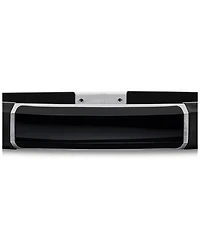 Men's Sterling Silver Streamline® Onyx Black Rubber Bracelet