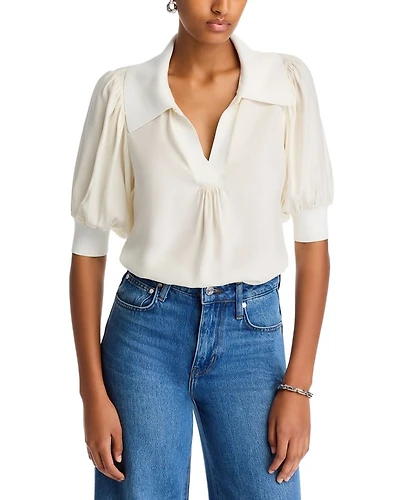Weldon Collared Silk Blouse