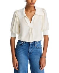 Weldon Collared Silk Blouse