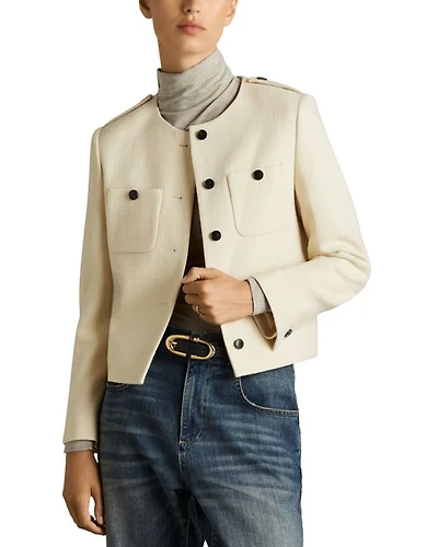 Blane Wool Cropped Jacket
