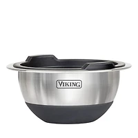 10 Piece Stainless Steel Mixing Bowl Set, Black