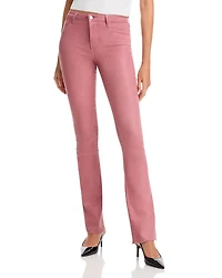 Ruth High Rise Straight Jeans Lime Green