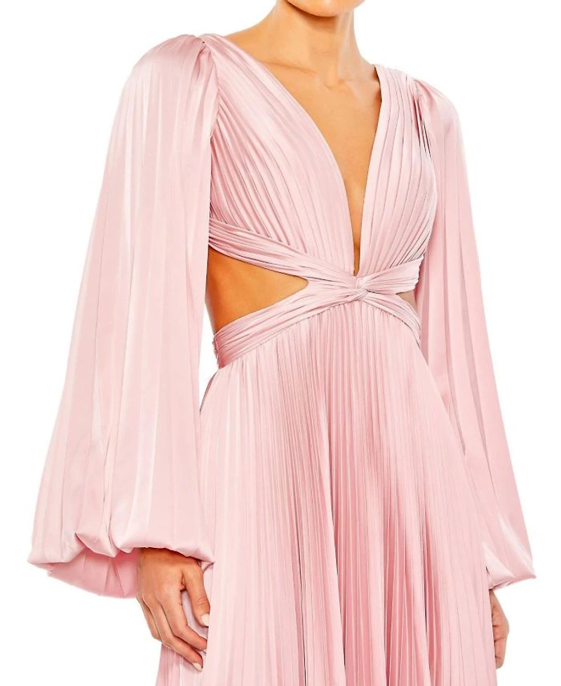 Long Sleeve Cut Out Gown