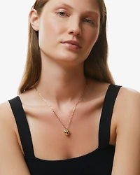 Puffed Heart Necklace - Lev