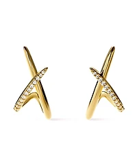 Ana Luisa Gold Stud Earrings - Sloane Pave