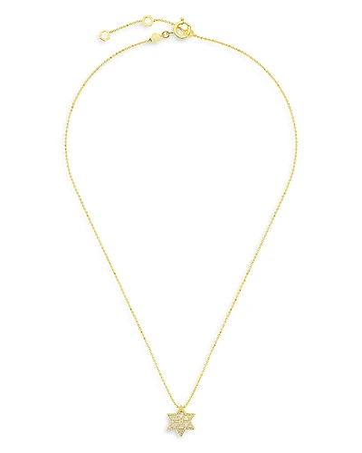 Cadar 18K Yellow Gold Cadar B Home Diamond Star of David Pendant Necklace, 20-23