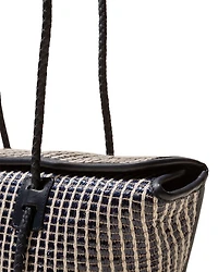 Forna Striped Raffia Tote