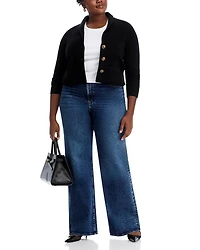 Novelty Button Cashmere Blazer - Exclusive