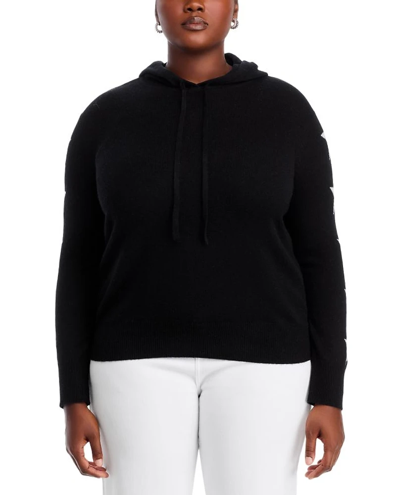 Cashmere Star Sleeve Hoodie Sweater - Exclusive