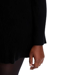 Contour Ribbed Cashmere Mini Dress - Exclusive