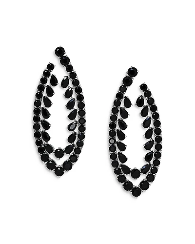 Nadri Starlet Stone Drop Front to Back Earrings