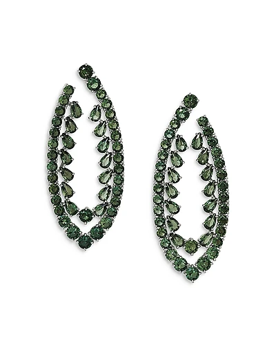 Nadri Starlet Stone Drop Front to Back Earrings
