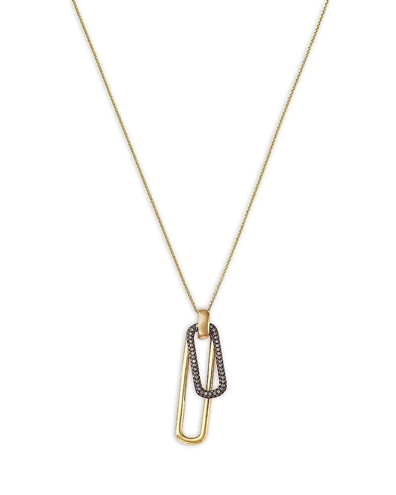 Bloomingdale's Fine Collection Diamond Pendant Link Necklace