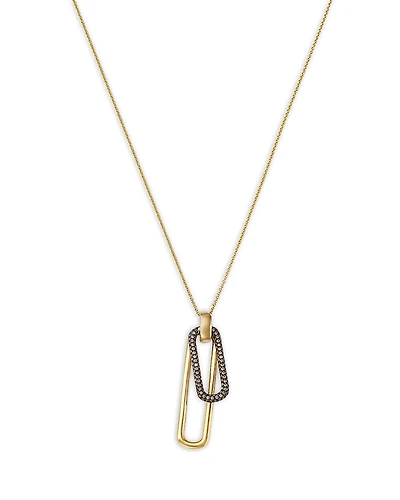 Bloomingdale's Fine Collection Diamond Pendant Link Necklace