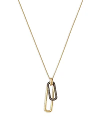 Bloomingdale's Fine Collection Diamond Pendant Link Necklace