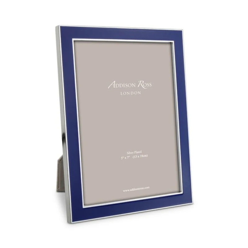 Royal Blue Enamel Picture Frame, 5" x 7"