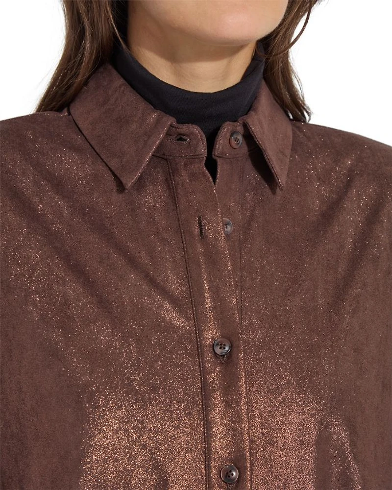 Connie Foiled Shirt Jacket