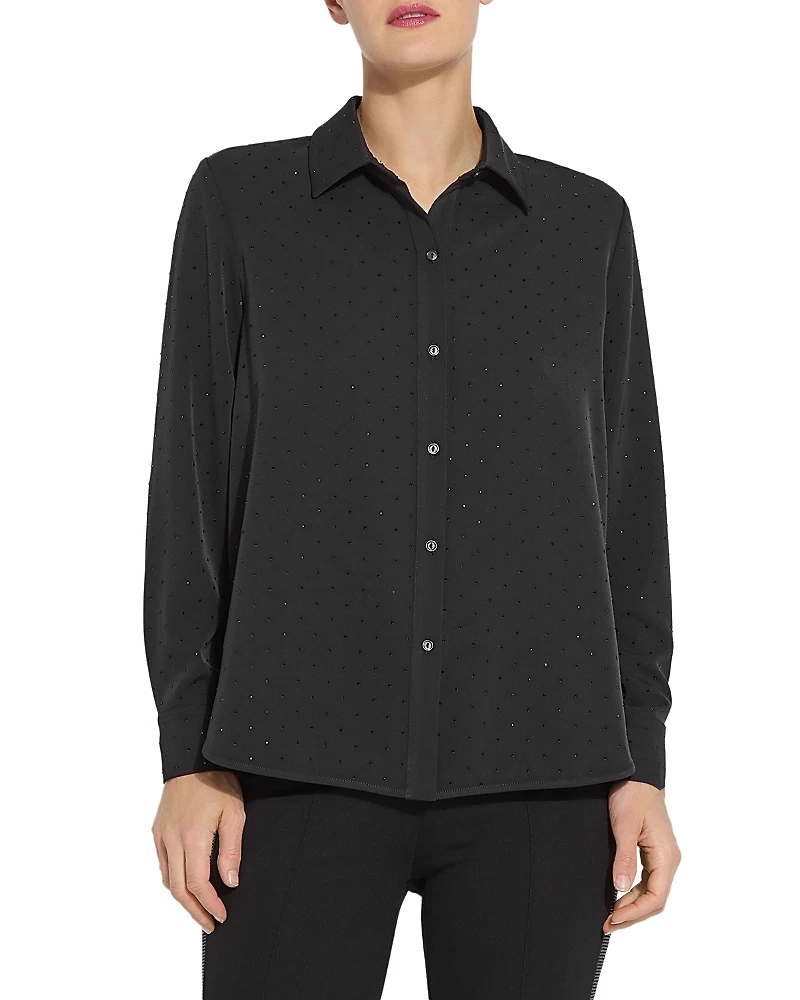 Lysse Plus Parker Crystal Embellished Shirt