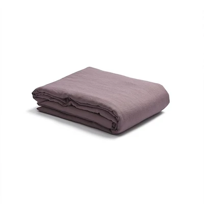 Linen Blend Flat Sheet, Twin