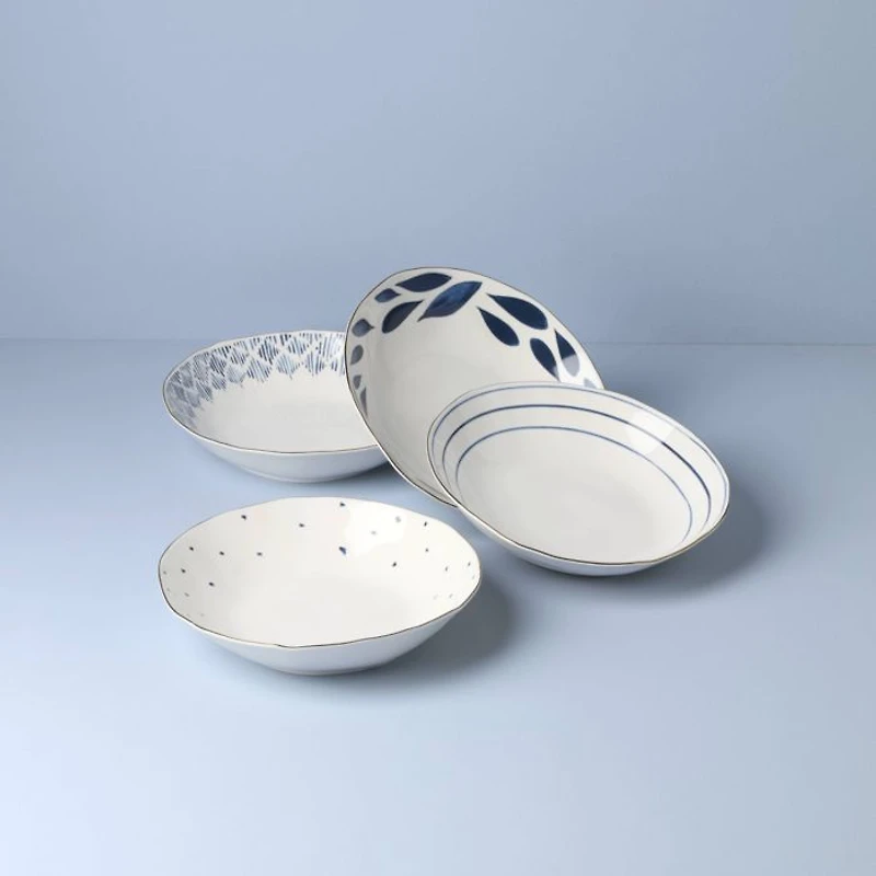 Blue Bay Dinner Bowls, Set of 4
