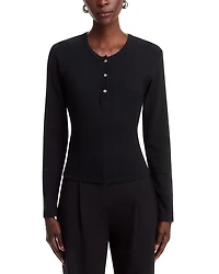 Pointelle Henley Top