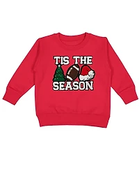 Sweet Wink Boys' Tis The Season Patch Christmas Sweatshirt - Little Kid, Big Kid
