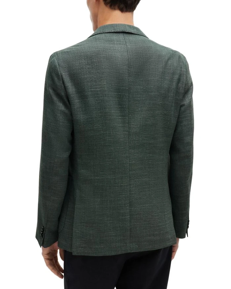 Hanry Stretch Hopsack Unstructured Slim Fit Sport Coat