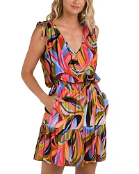 Tropic Waves Swim Cover-Up Dress