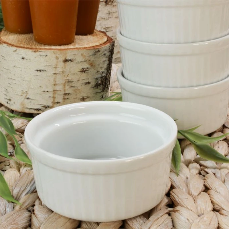 Porcelain 4.5 oz. White Ramekins, Set of 4