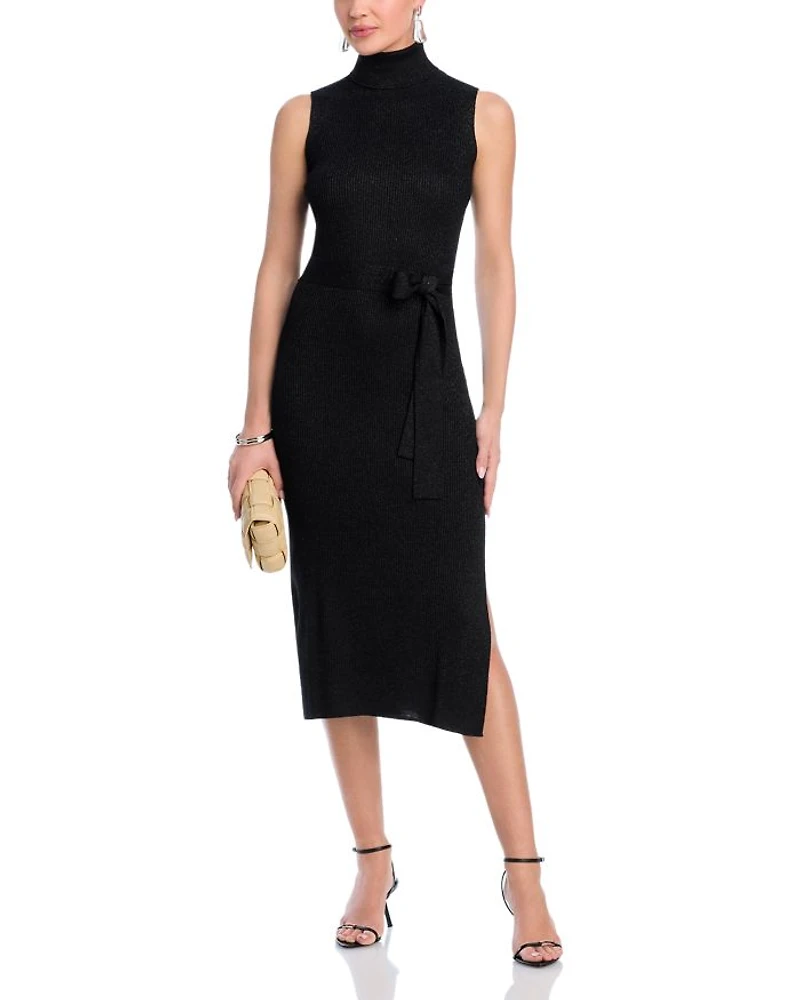Zoelle Ribbed Turtleneck Dress