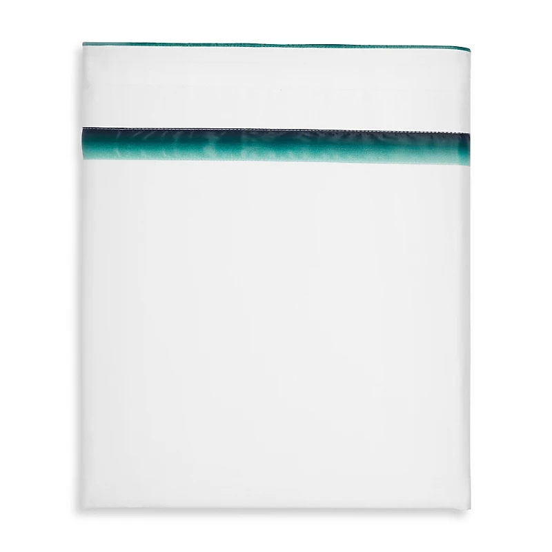 Amalia Home Collection Lagos Gradient Egyptian Cotton Sateen Flat Sheet, Queen