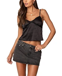 Edikted Imani Satin Effect Tank Top