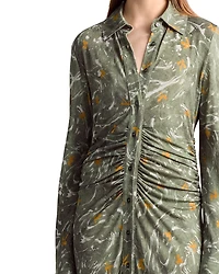 Claudia Floral Button Front Dress