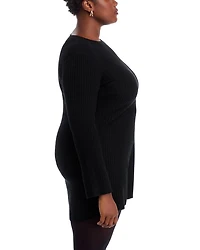 Contour Ribbed Cashmere Mini Dress - Exclusive