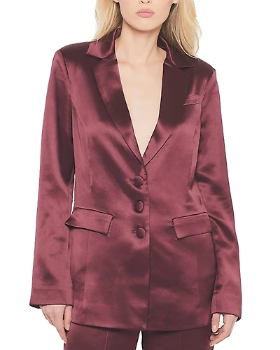 As by Df Collins Satin Boyfriend Blazer