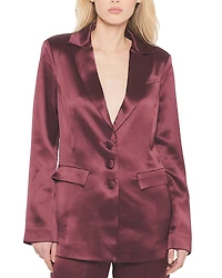As by Df Collins Satin Boyfriend Blazer