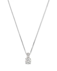 Bloomingdale's Fine Collection 14K White Gold Diamond Solitaire Pendant Necklace, 0.5 tcw