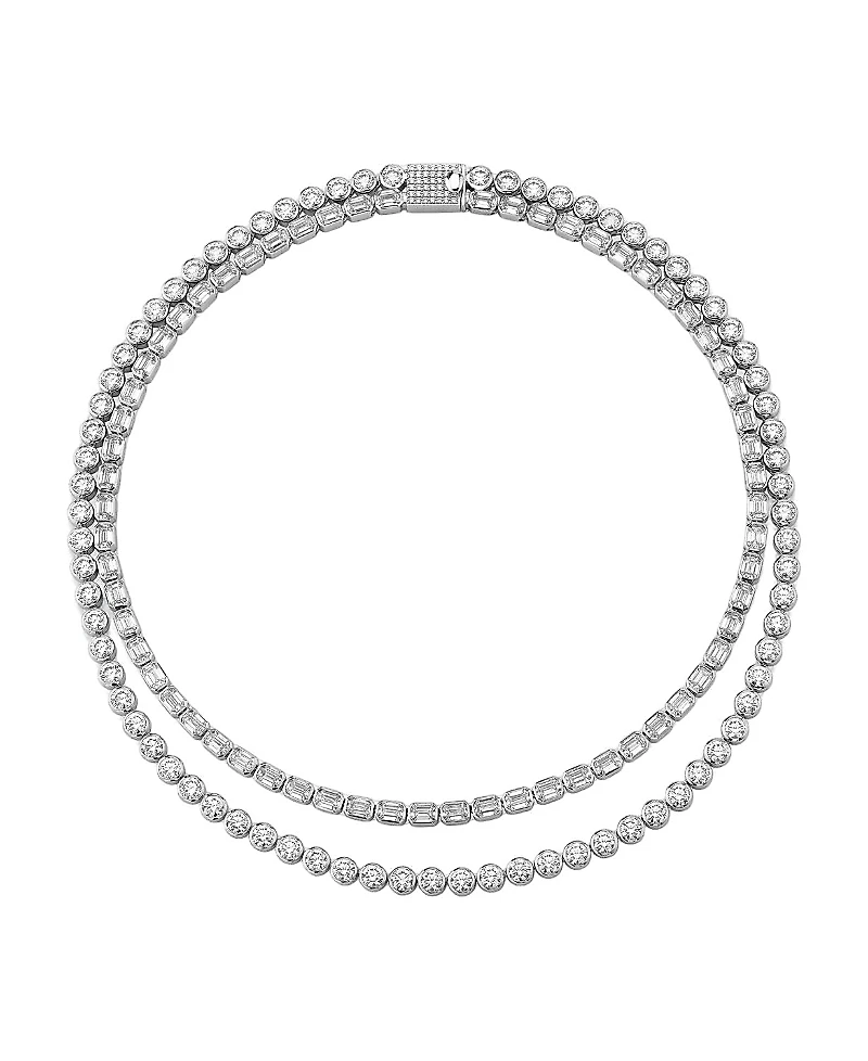 Celestial Double Strand Tennis Necklace