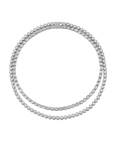 Celestial Double Strand Tennis Necklace