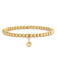 Wicked x Sydney Evan 14K Yellow Gold Glinda Pure Potion Bottle Charm Beaded Bracelet