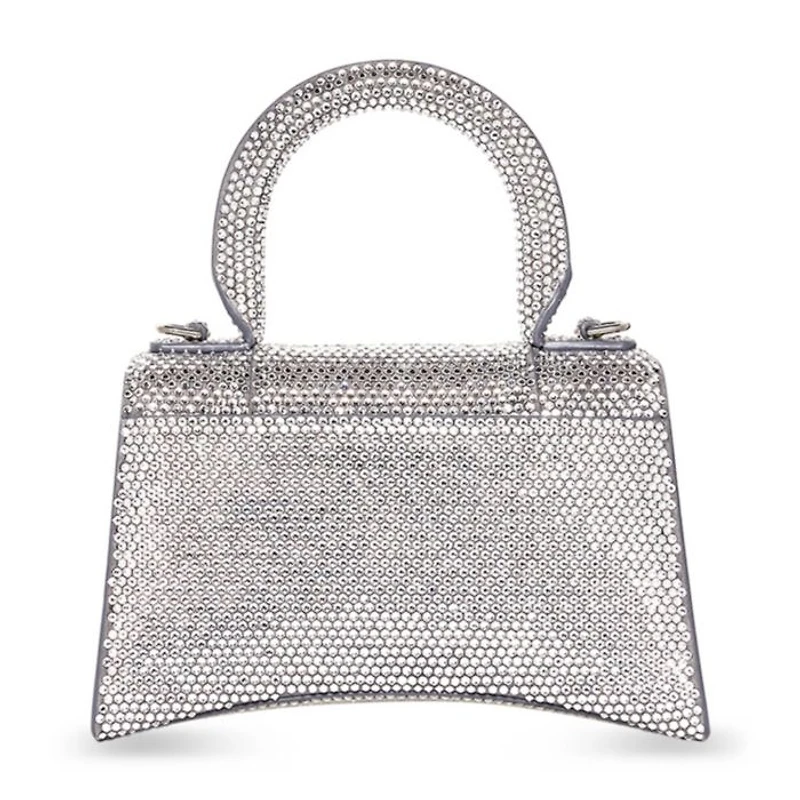 Hourglass Handbag with Rhinestones